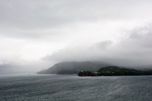 Schwere Wolken über der Halbinsel Inishowen